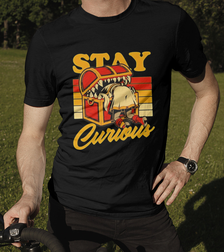 Stay Curious Mimic Dungeons And Dragons Role Playing Game T-Shirt