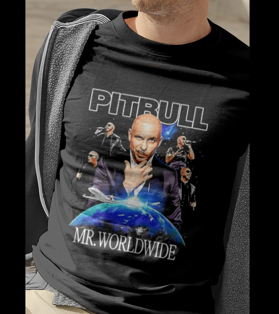 PITBULL Mr Worldwide Armando Christian Pérez Collage T-Shirt