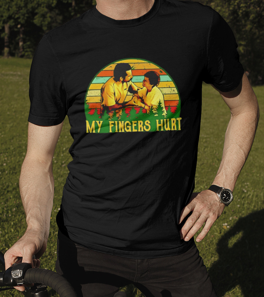 Happy Gilmore My Fingers Hurt Scene Vintage Style Adam Sandler T-Shirt