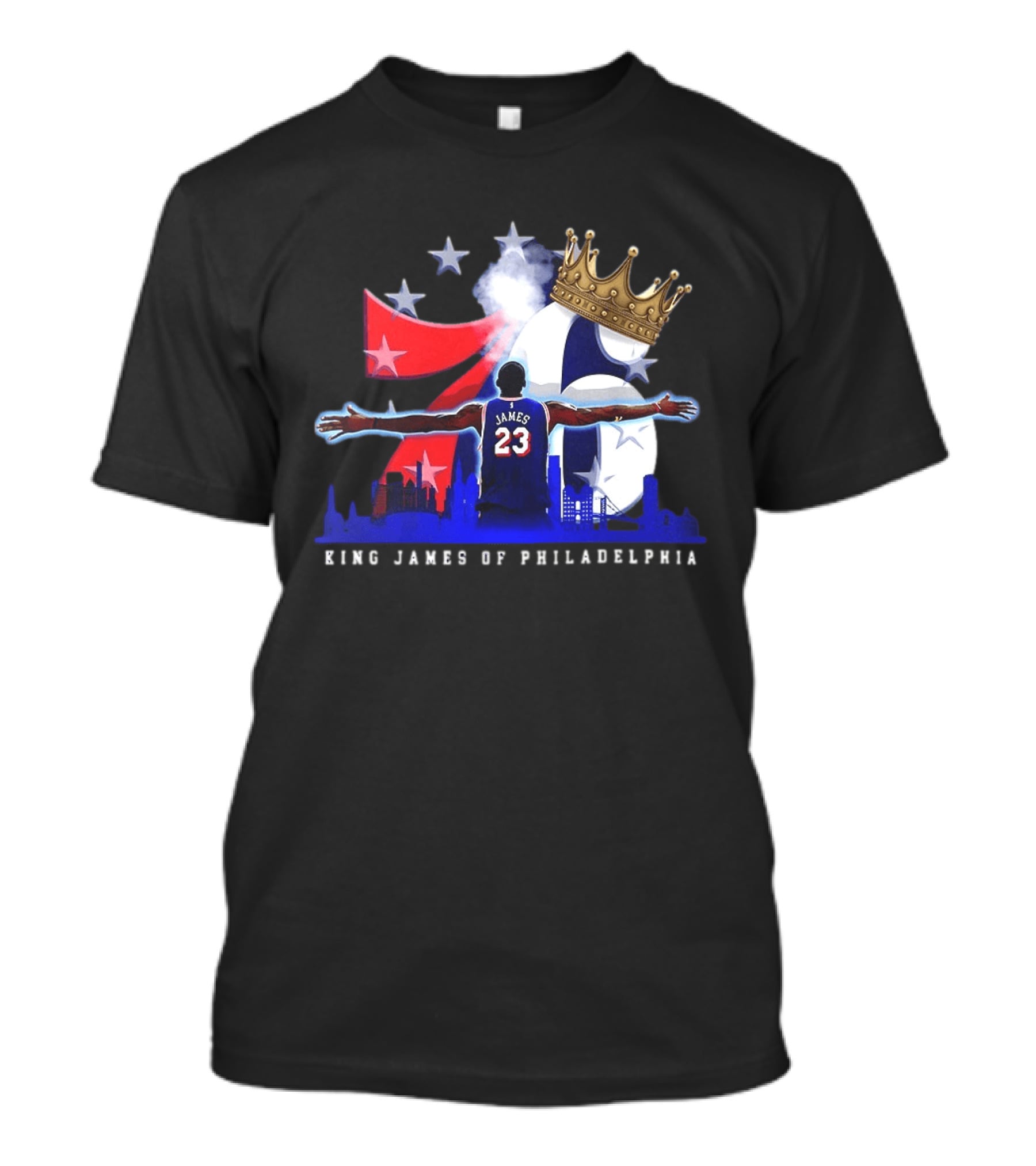LeBron James NBA 76ers King James Of Philadelphia T-Shirt
