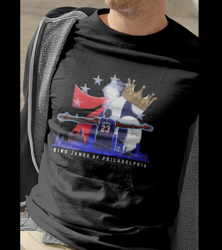 LeBron James NBA 76ers King James Of Philadelphia T-Shirt