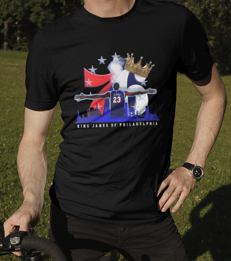 LeBron James NBA 76ers King James Of Philadelphia T-Shirt