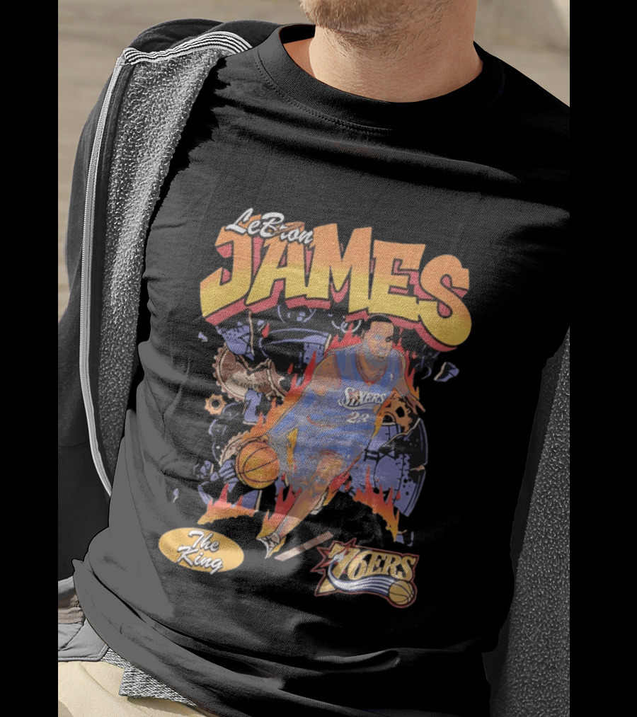 LeBron James 76ers The King Philadelphia 2026 Basketball NBA 23 T-Shirt