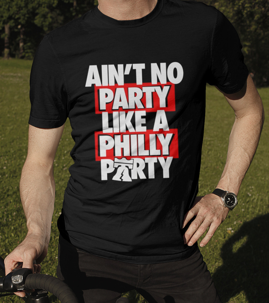 Philadelphia 76ers Ain't No Party Like A Philly Party Liberty Bell T-Shirt