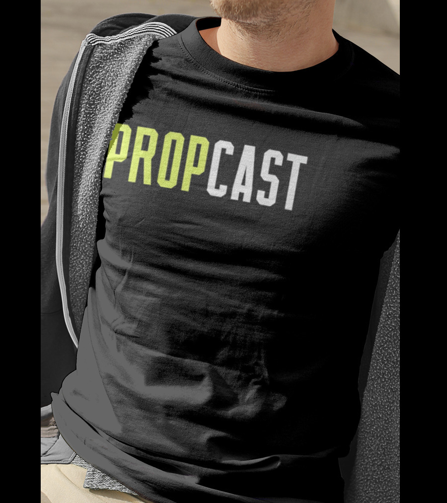 Propcast Podcast Merchandise Yellow And White T-Shirt