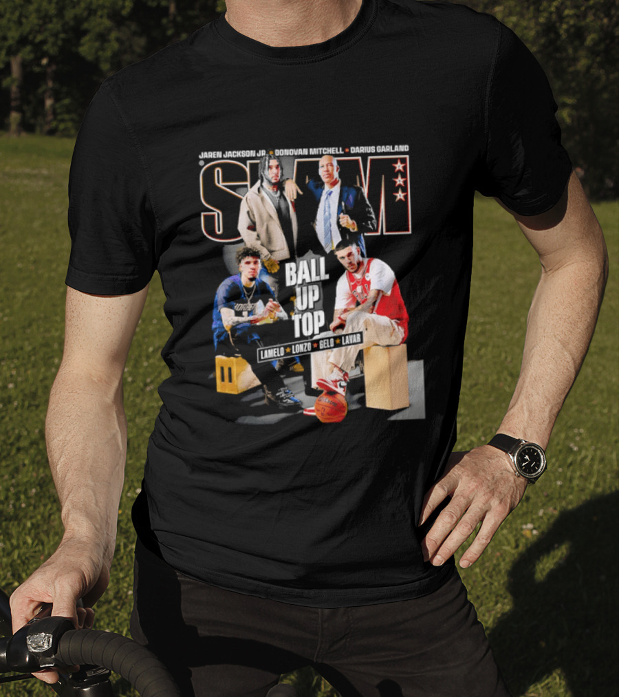 Slam Magazine Ball Up Top LaMelo Lonzo Gelo LaVar Chicago Bulls Legends T-Shirt