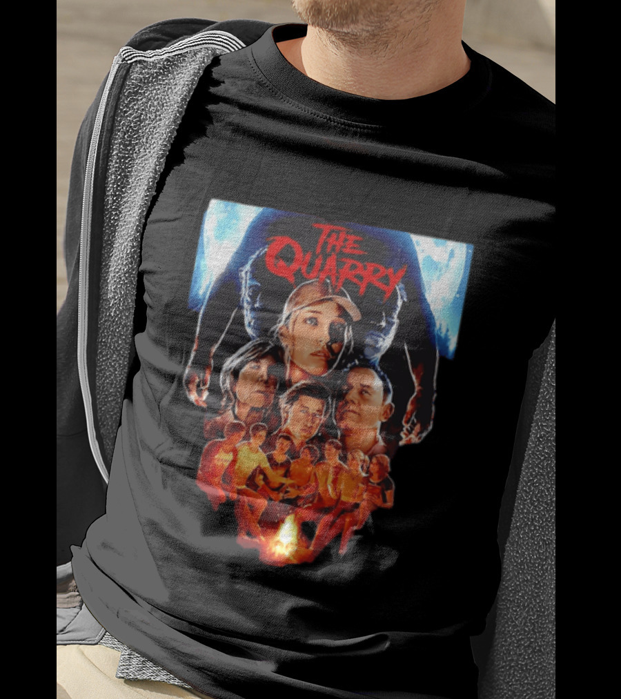 The Quarry Movie Cast Campfire Scene With Moonlit T-Shirt