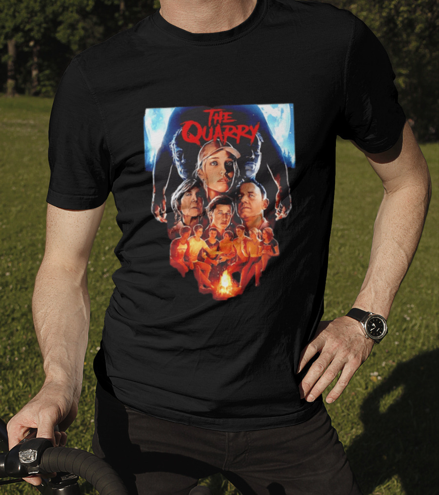 The Quarry Movie Cast Campfire Scene With Moonlit T-Shirt