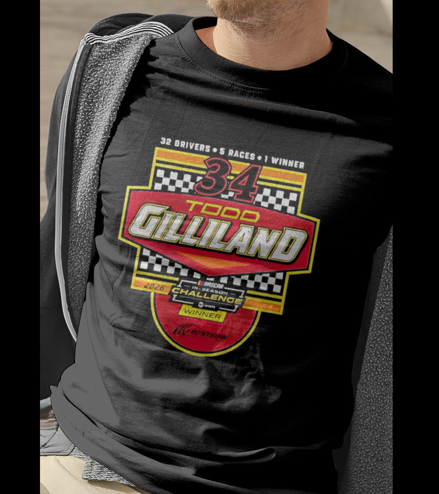 Todd Gilliland 34 Drivers Races Winner 2026 Challenge T-Shirt