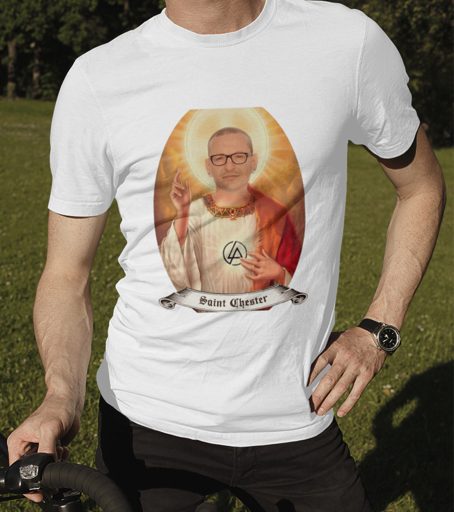 Chester Bennington Saint Chester Linkin Park Memorial T-Shirt