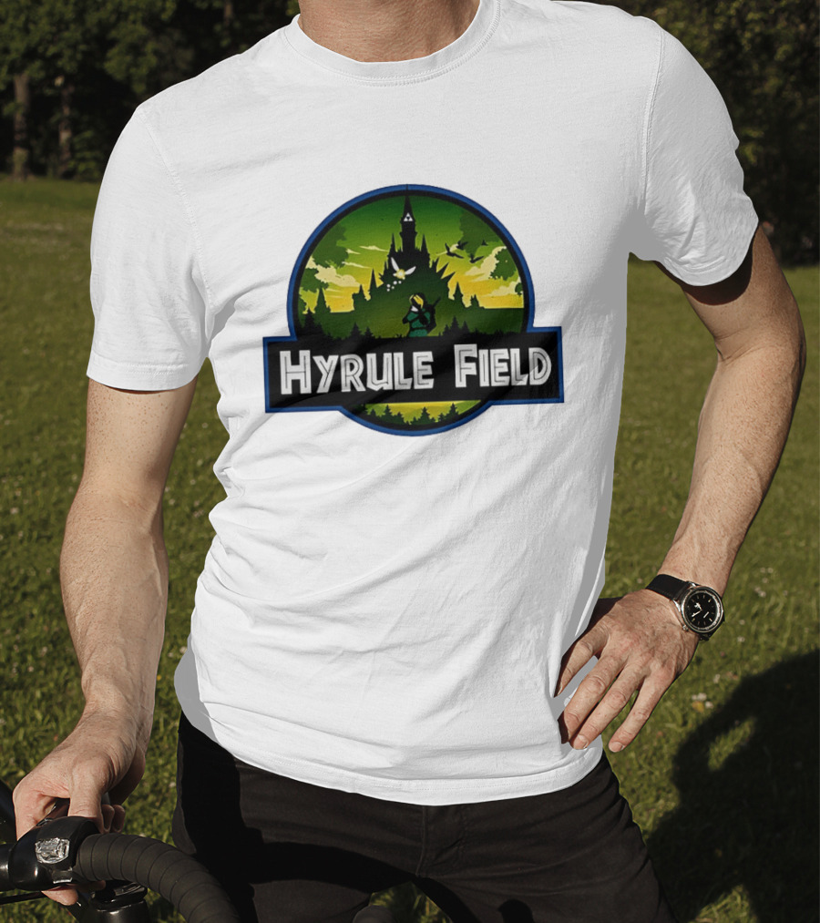 Hyrule Field Link Legend Of Zelda Jurassic Park Fusion T-Shirt