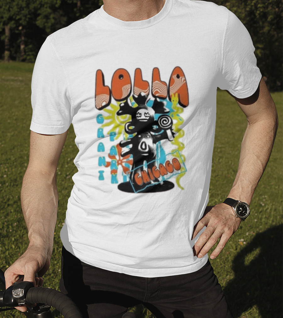 Lollapalooza Festival Lolla Grant Park Chicago Lineup July 30 Aug 2 2026 T-Shirt