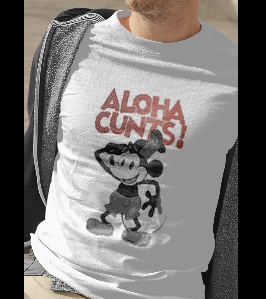 Aloha Cunts Mickey Saying Hello T-Shirt