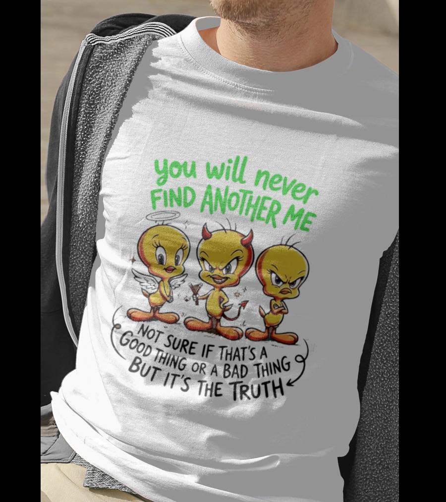 Tweety Bird You Will Never Find Another Me Good Or Bad Truth T-Shirt