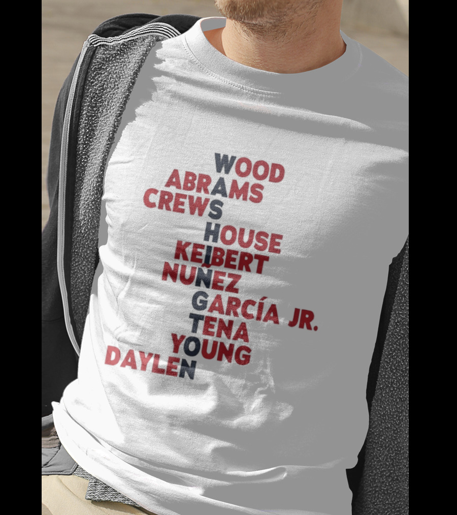 Washington Nationals Wood Abrams Crews House Keibert Núñez Garcia Jr Tena Young Daylen 2026 T-Shirt