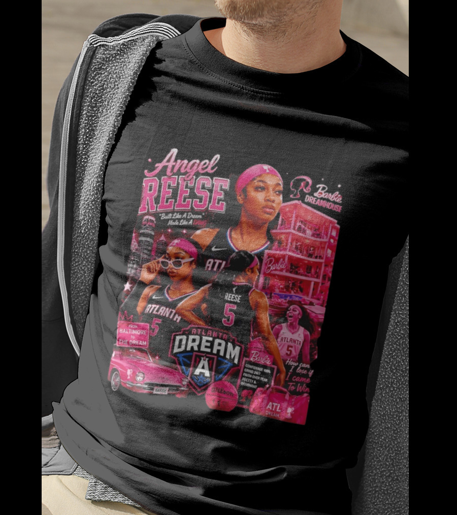 Angel Reese Barbie Dreamhouse Atlanta Dream Basketball Dawg Confidence Dominant T-Shirt