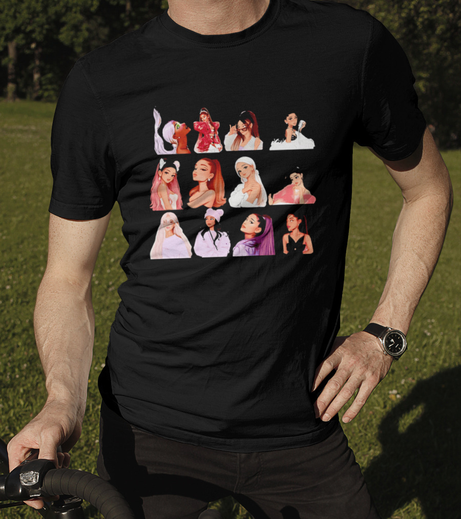 Ariana Grande New Collection Animated Style Portraits T-Shirt