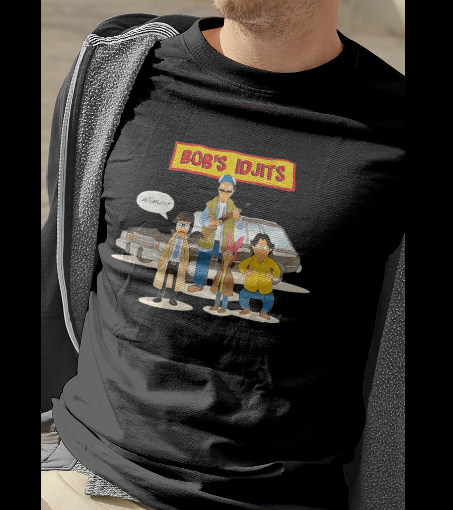 Bob's Idjits Hey Assbutt Cartoon Mashup T-Shirt