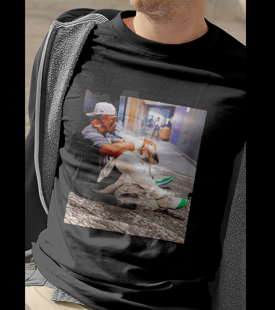 Jalen Hurts Philadelphia Eagles Smoking Trophy Cigar Celebratory Moment T-Shirt