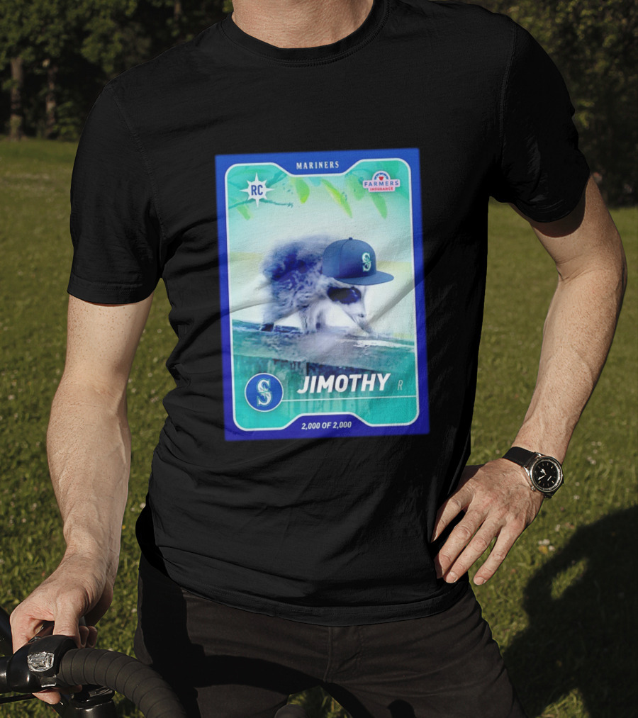 Seattle Mariners Jimothy Night Farmers Insurance Rookie Card 2000 Of 2000 T-Shirt