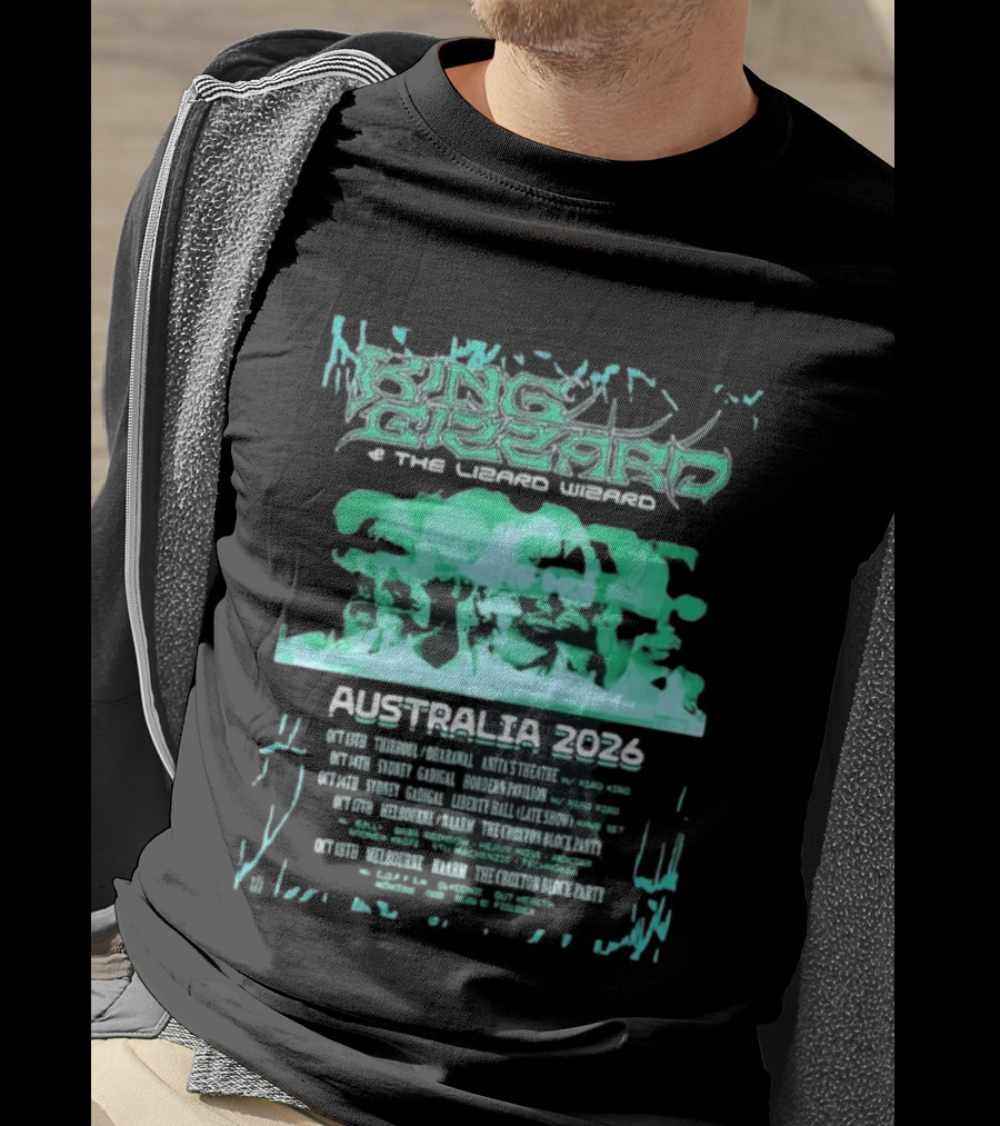 King Gizzard And The Lizard Wizard Australia 2026 Tour Chevalier Darwin Paddo Liberty Hall The Croxton Hotel T-Shirt