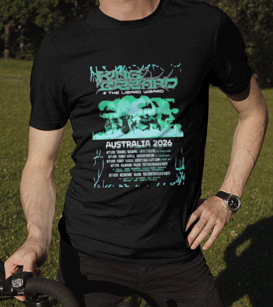 King Gizzard And The Lizard Wizard Australia 2026 Tour Chevalier Darwin Paddo Liberty Hall The Croxton Hotel T-Shirt
