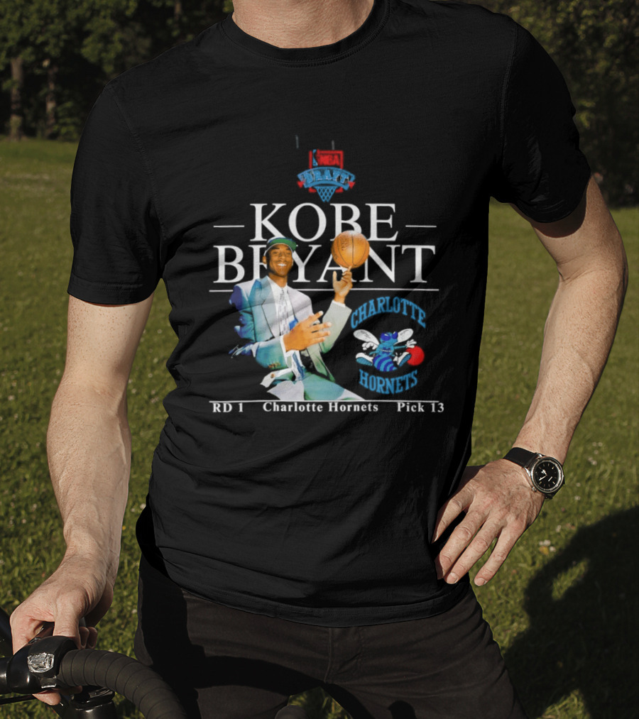 Kobe Bryant Charlotte Hornets RD 1 Pick 13 T-Shirt