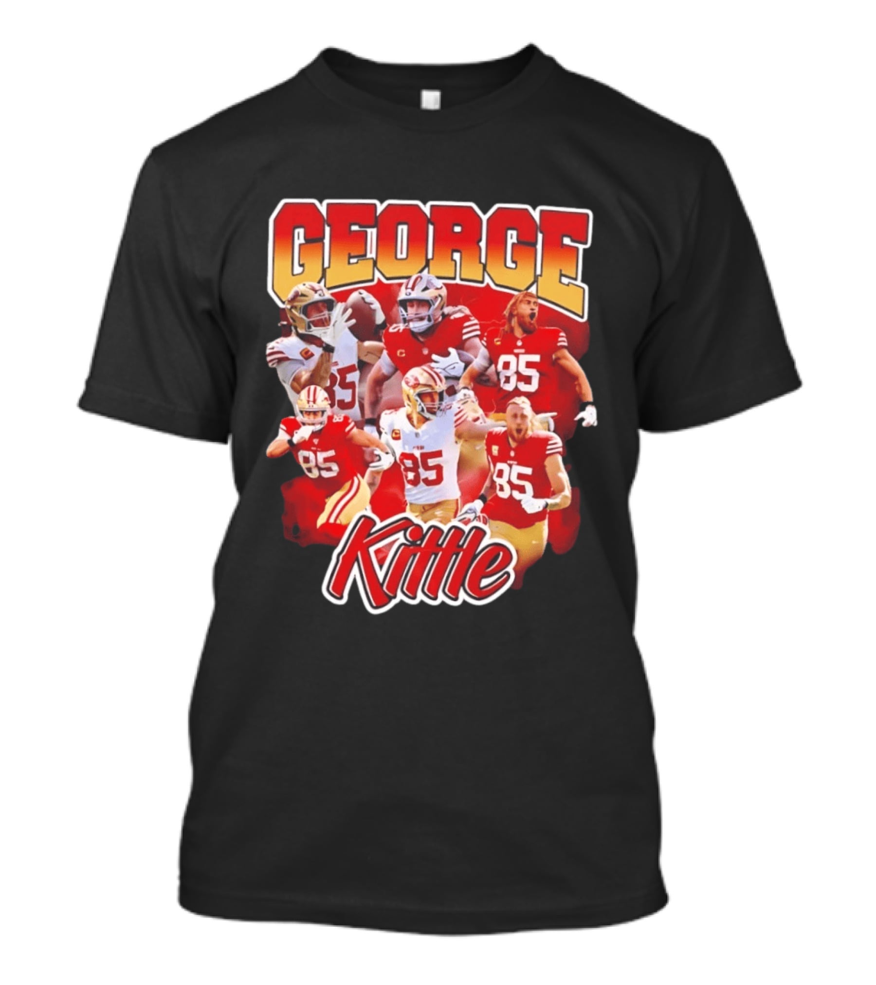 George Kittle 90s Bootleg Vintage Style Football Fan Collection T-Shirt