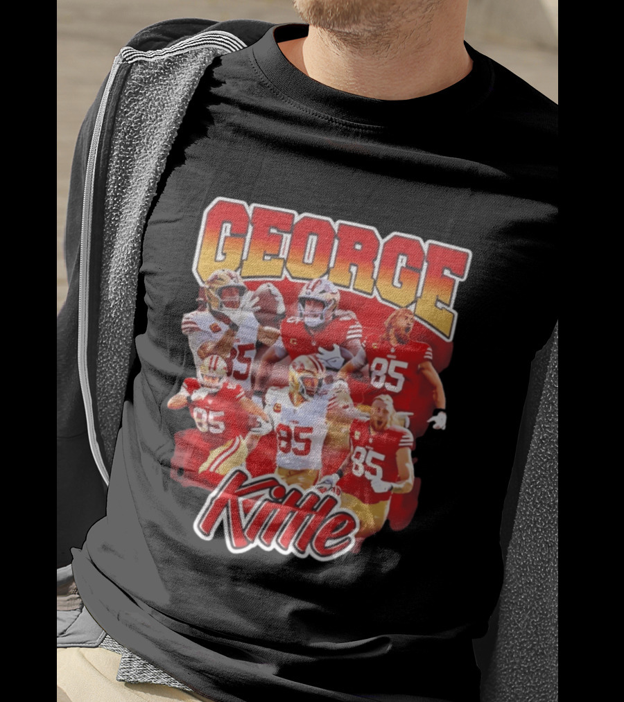 George Kittle 90s Bootleg Vintage Style Football Fan Collection T-Shirt
