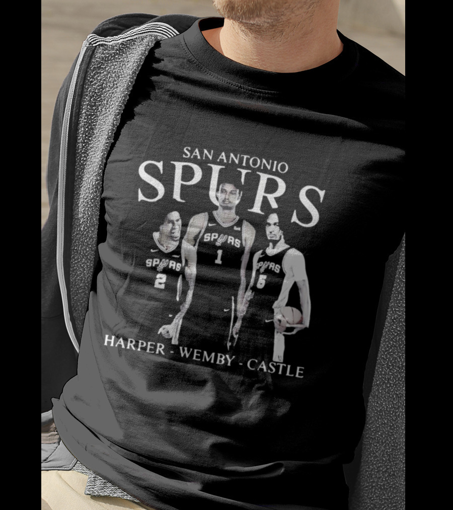 San Antonio Spurs Harper Wemby Castle T-Shirt