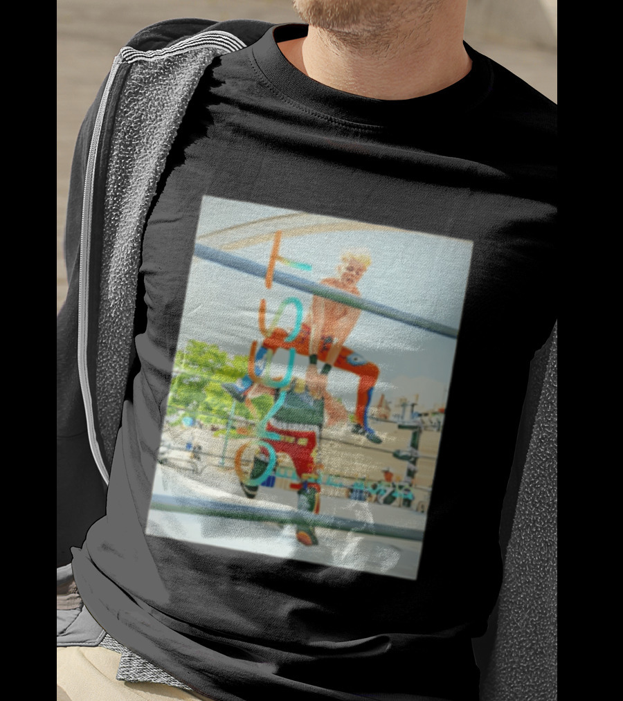 OKest Leapfrog In The World Wrestling Event Colorful Spectacle T-Shirt