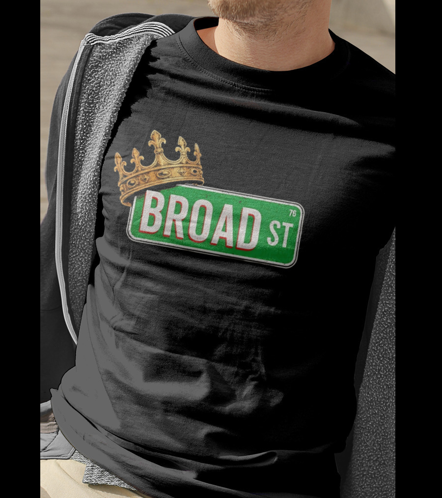 Philadelphia 76ers Broad Street 76 King Crown T-Shirt
