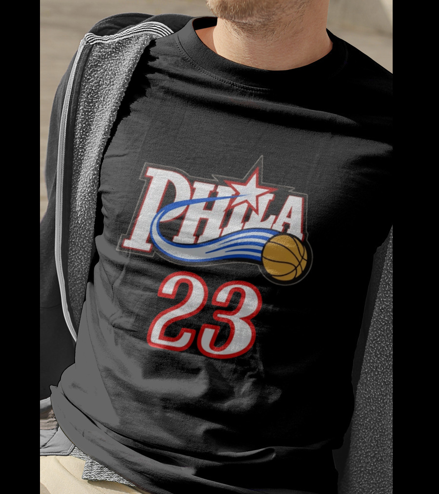 Phila Basketball LeBron James 23 Philadelphia 76ers Jersey T-Shirt