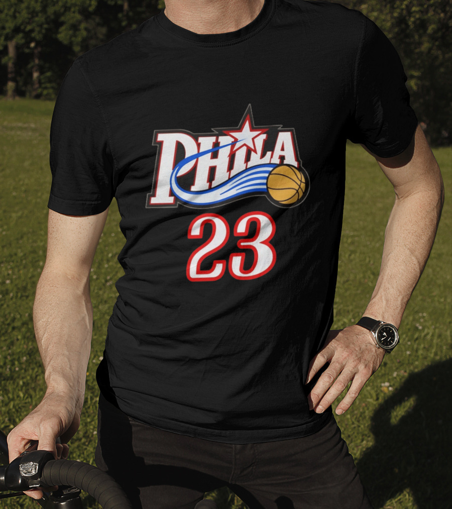 Phila Basketball LeBron James 23 Philadelphia 76ers Jersey T-Shirt