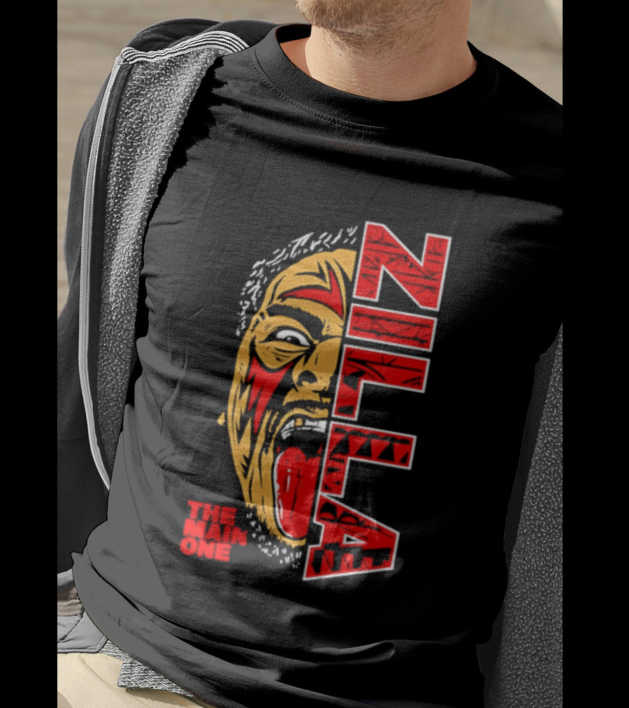 The Main One Zilla Tribal Wrestling Face T-Shirt