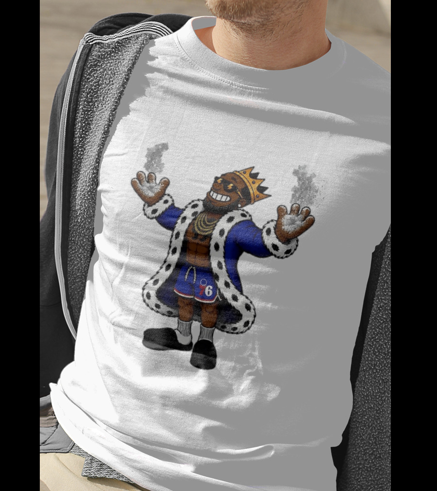 Philadelphia 76ers Muppet King With Crown And Robe T-Shirt