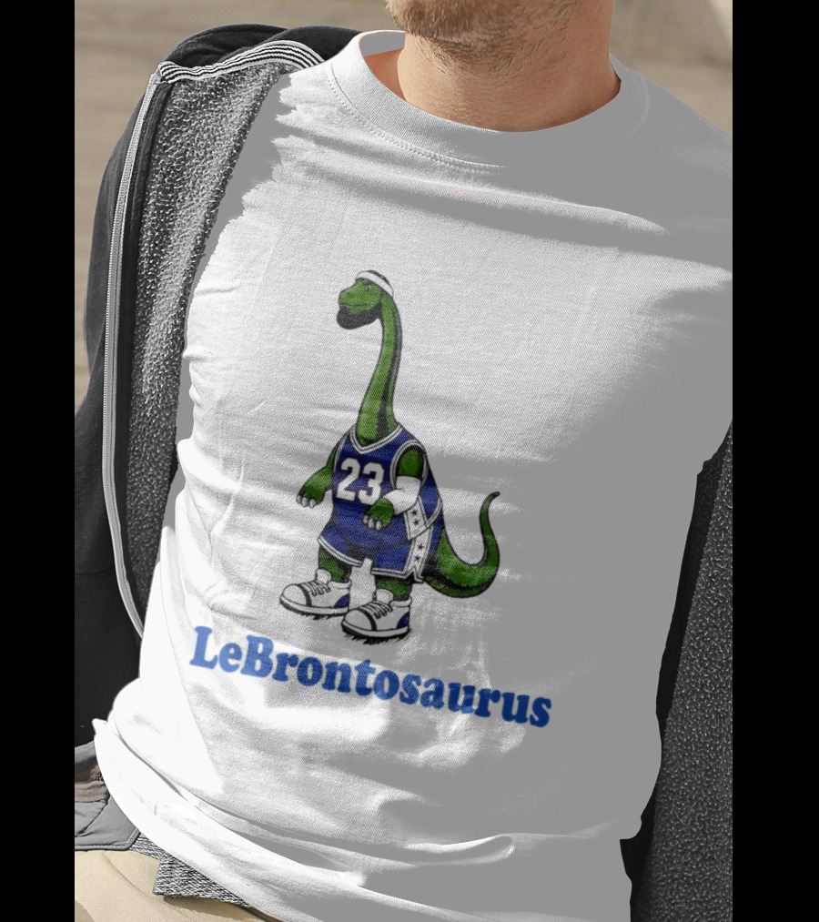 LeBrontosaurus 23 Dinosaur Basketball Player T-Shirt