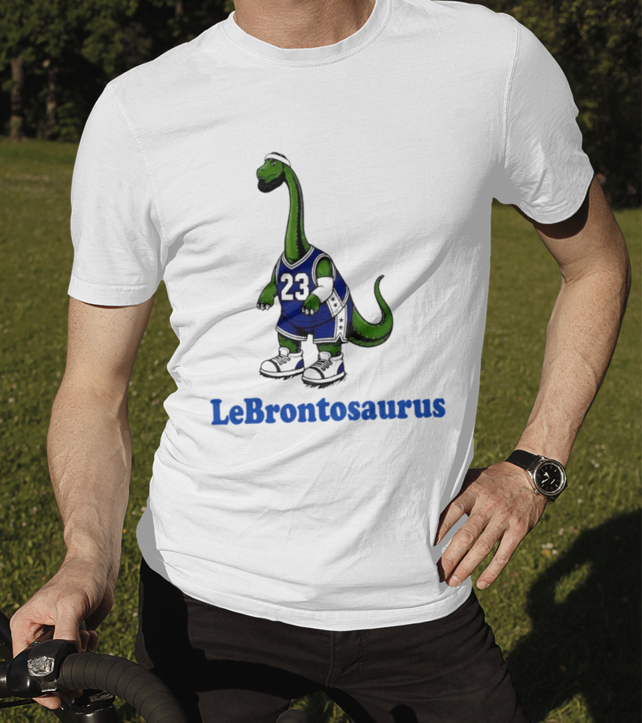 LeBrontosaurus 23 Dinosaur Basketball Player T-Shirt