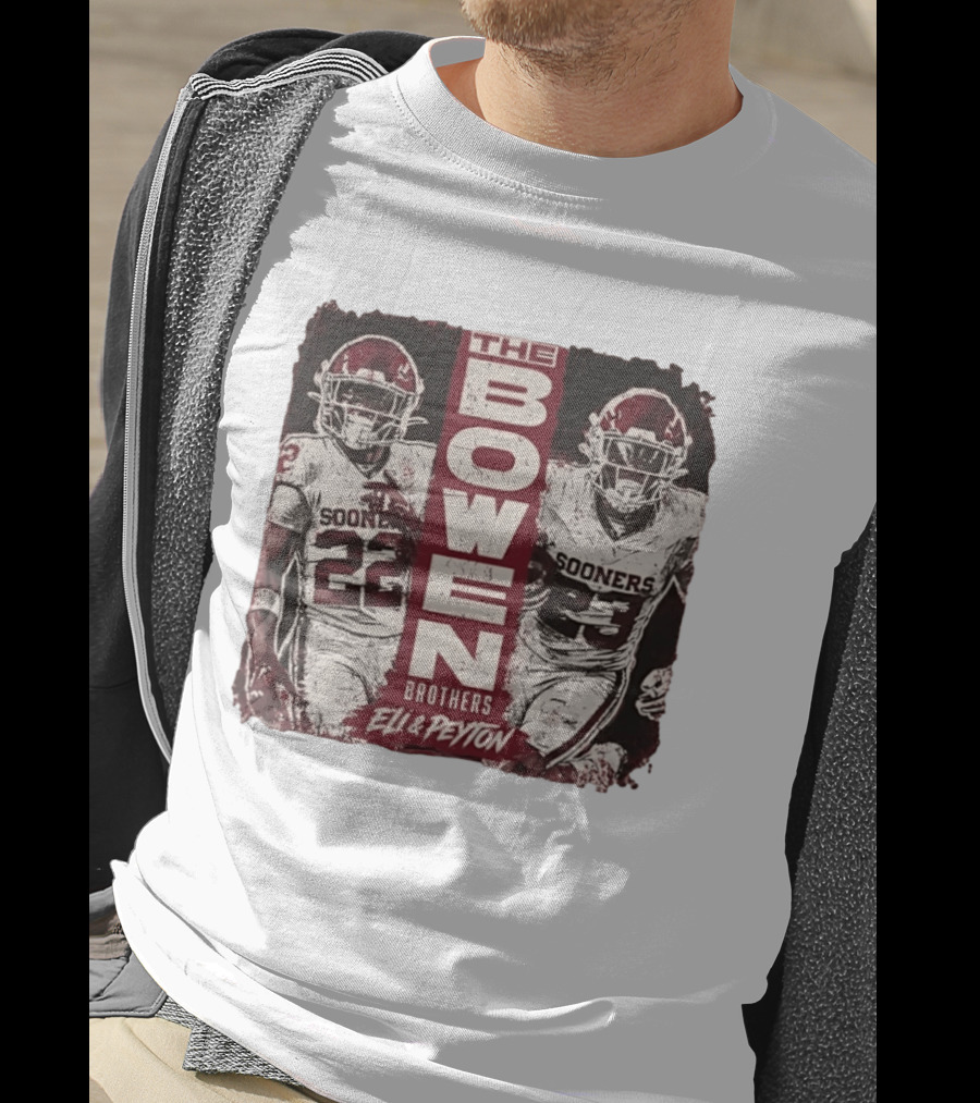 Oklahoma Sooners The Bowen Brothers Eli & Peyton Football Team T-Shirt