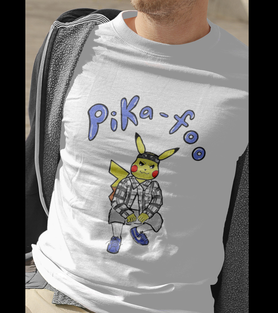 Pika Foo Pikachu Urban Style Character Fashion T-Shirt