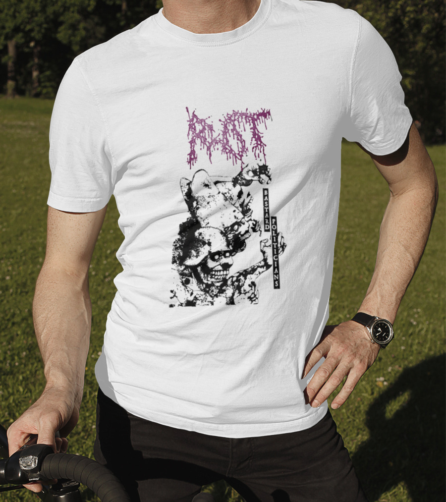 Rot Bastard Politicians Skeleton Clown Art Mockery T-Shirt