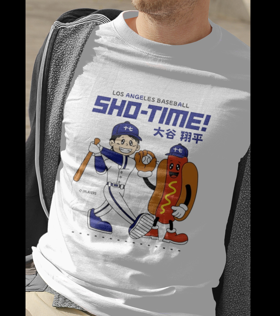 Los Angeles Baseball Shohei Ohtani Sho Time Animated Characters T-Shirt