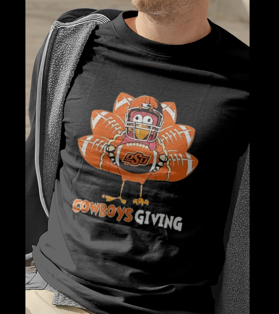 CowboysGiving Oklahoma State OSU Turkey Football Thanksgiving 2025 T-Shirt