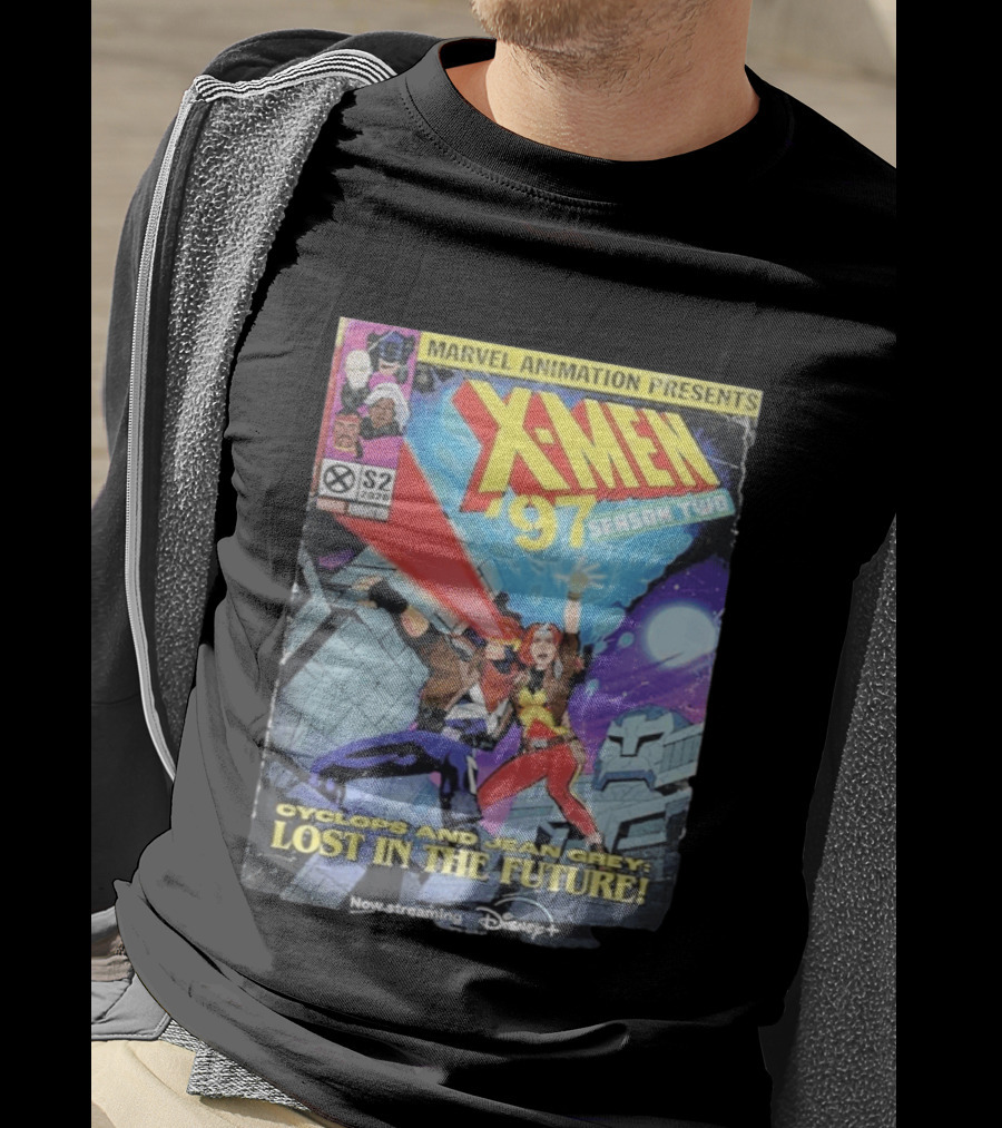 X Men 97 Season 2 Cyclops And Jean Grey Lost In The Future Time Travel Streaming On Disney Plus T-Shirt
