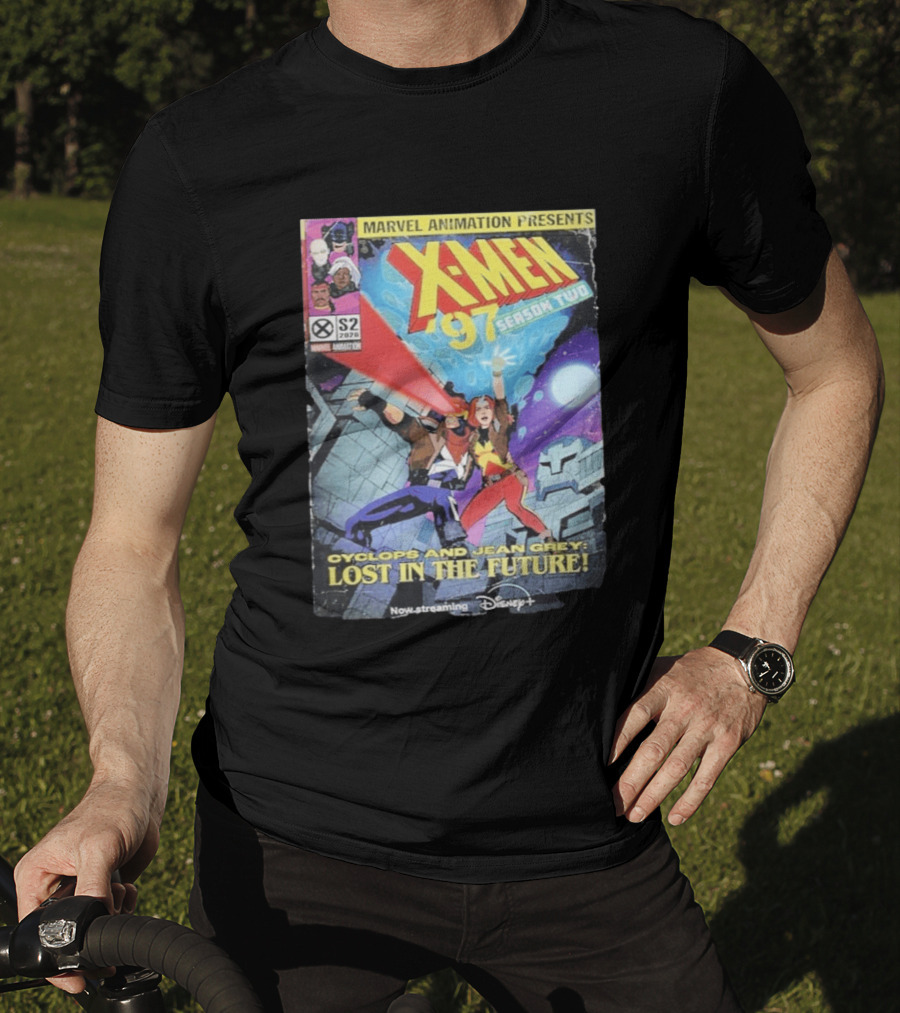 X Men 97 Season 2 Cyclops And Jean Grey Lost In The Future Time Travel Streaming On Disney Plus T-Shirt