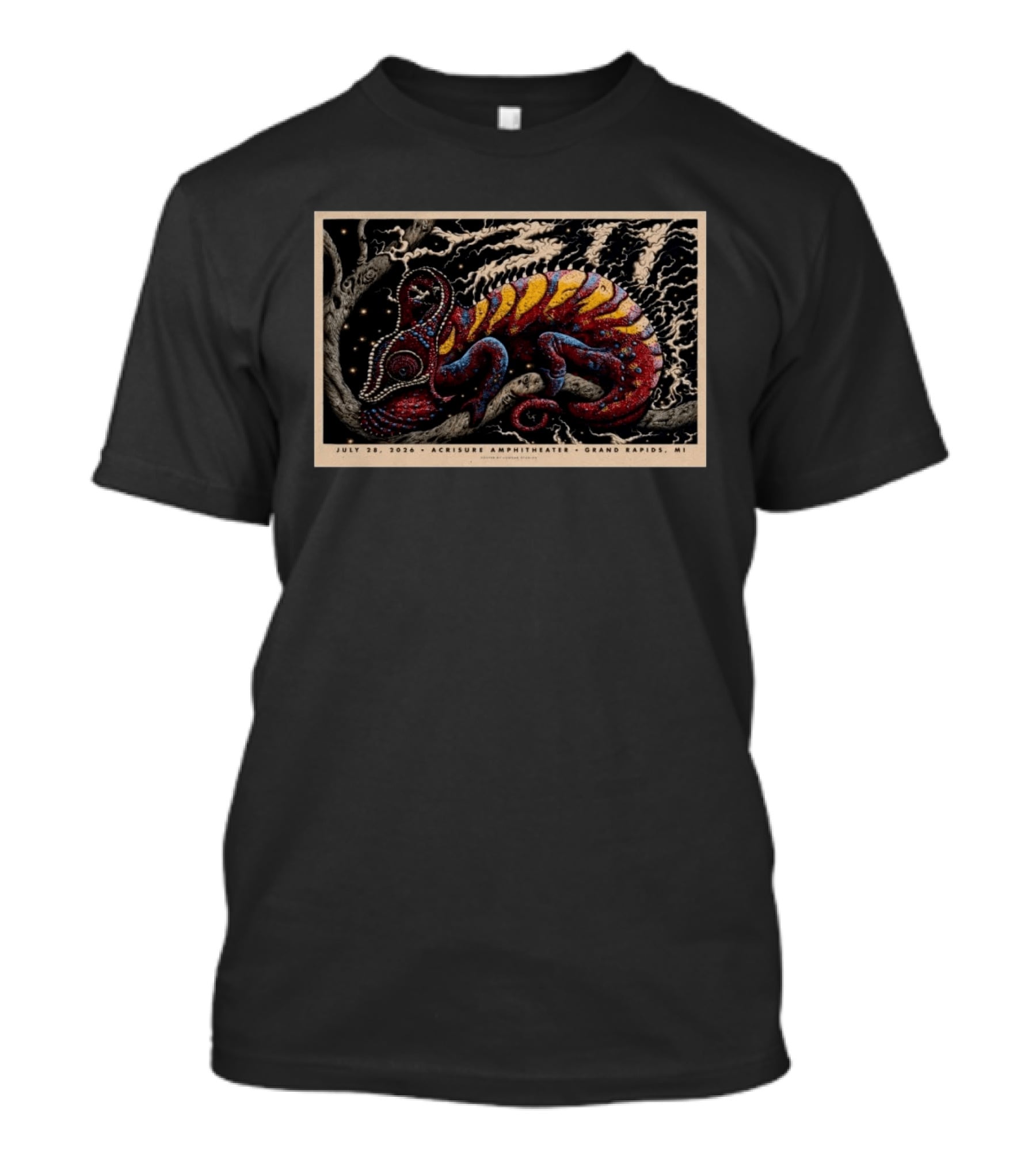 311 Concert July 28 2026 Acrisure Amphitheater Grand Rapids MI Chameleon T-Shirt