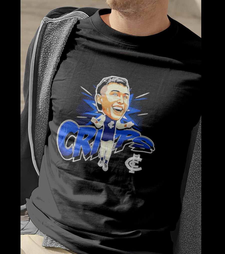 Carlton Football Club Patrick Cripps Caricature Cripps T-Shirt