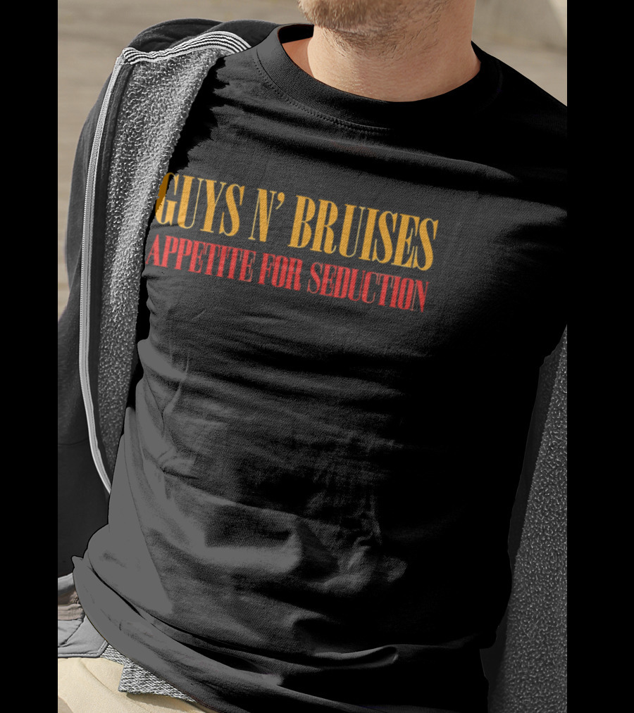 Guys N' Bruises Appetite For Seduction Yellow Red T-Shirt
