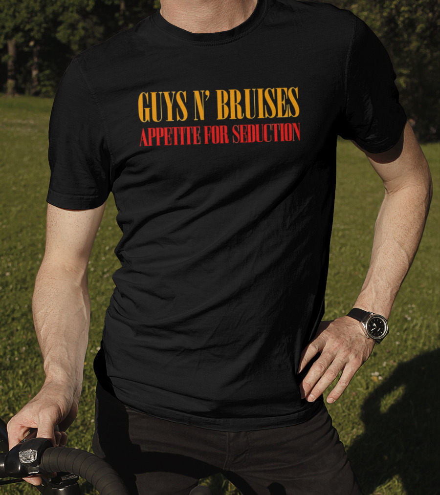 Guys N' Bruises Appetite For Seduction Yellow Red T-Shirt