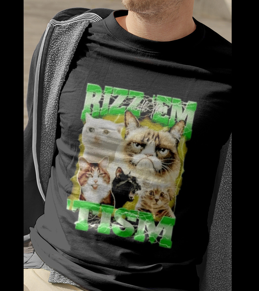 Rizz 'em With The 'Tism Cats Internet Meme T-Shirt